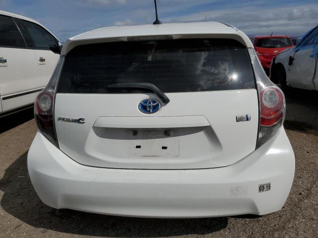 JTDKDTB34C1005836 - 2012 TOYOTA PRIUS C WHITE photo 6