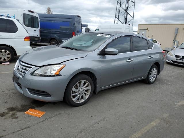 3N1AB7APXEY275054 - 2014 NISSAN SENTRA S GRAY photo 1