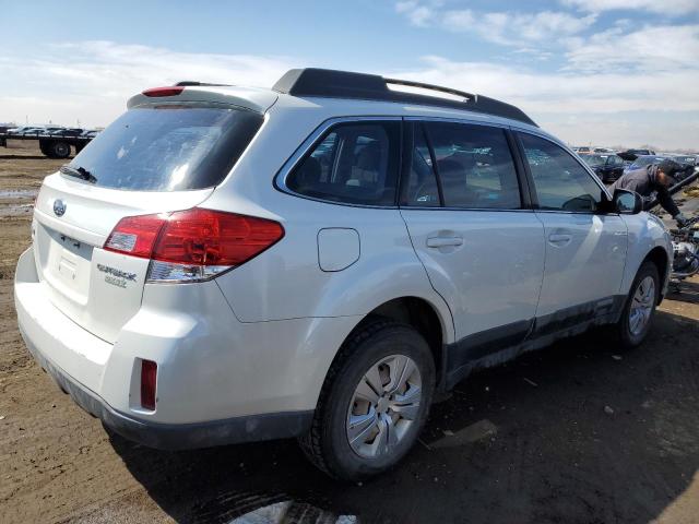 4S4BRBAC6A1320370 - 2010 SUBARU OUTBACK 2.5I WHITE photo 3