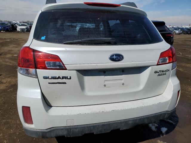 4S4BRBAC6A1320370 - 2010 SUBARU OUTBACK 2.5I WHITE photo 6