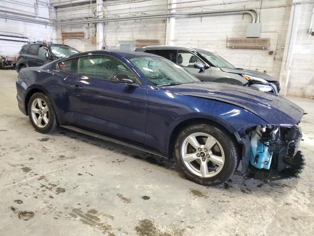 1FA6P8TH4J5142156 - 2018 FORD MUSTANG BLUE photo 4