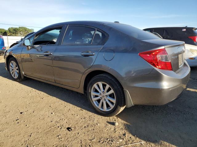 2HGFB2F98CH580394 - 2012 HONDA CIVIC EXL GRAY photo 2
