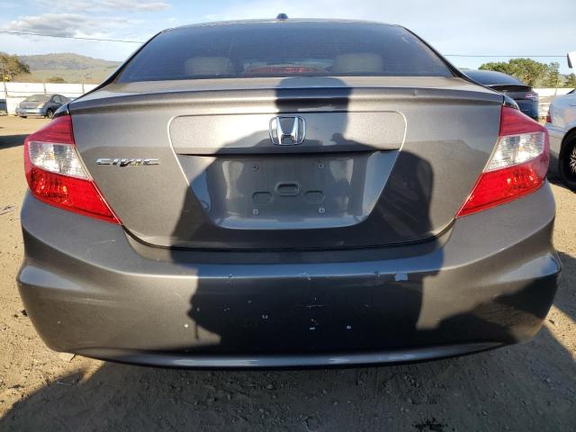 2HGFB2F98CH580394 - 2012 HONDA CIVIC EXL GRAY photo 6