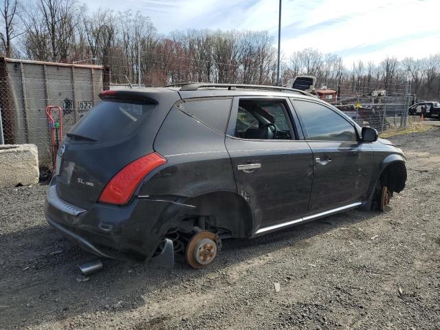 JN8AZ08W87W661273 - 2007 NISSAN MURANO SL BLACK photo 3