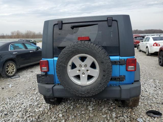 1J4BA3H12AL159763 - 2010 JEEP WRANGLER U SPORT BLUE photo 6