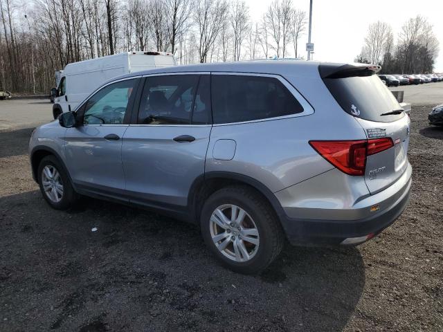 5FNYF6H16JB050860 - 2018 HONDA PILOT LX SILVER photo 2