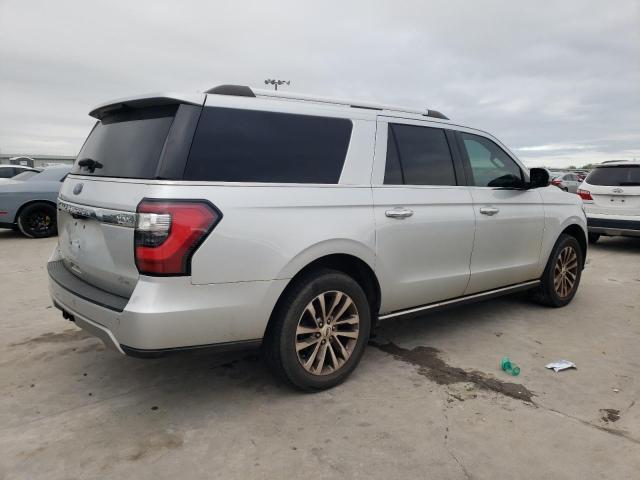 1FMJK1KT2JEA23467 - 2018 FORD EXPEDITION MAX LIMITED SILVER photo 3