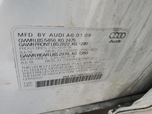 WA1KK78R29A021500 - 2009 AUDI Q5 3.2 SILVER photo 14