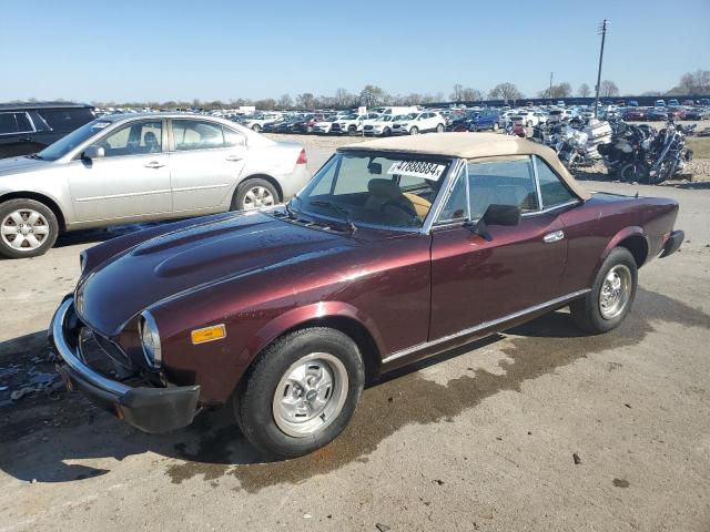 0157999 - 1979 FIAT SPIDER MAROON photo 1