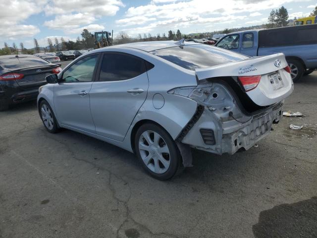 KMHDH4AE7CU331548 - 2012 HYUNDAI ELANTRA GLS SILVER photo 2