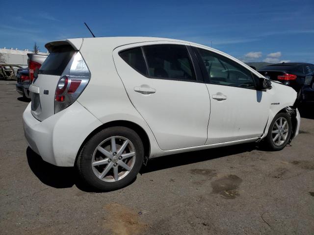 JTDKDTB34C1030266 - 2012 TOYOTA PRIUS C WHITE photo 3