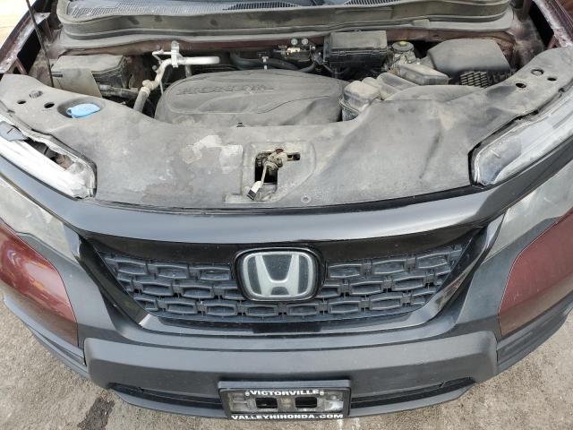 5FNYF7H52MB005850 - 2021 HONDA PASSPORT EXL برغندي صورة 12