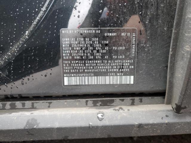 WVGTMPE25NP044736 - 2022 VOLKSWAGEN ID.4 PRO S შავი ფოტო 12