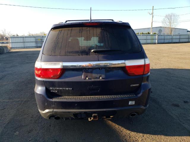 1C4SDJDT7CC321107 - 2012 DODGE DURANGO CREW BLUE photo 6