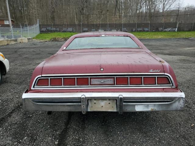 6Y87A111127 - 1976 FORD THUNDERBIR BURGUNDY photo 6