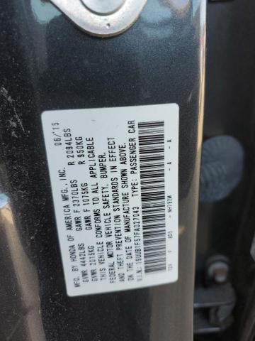 19UUB1F57FA027043 - 2015 ACURA TLX TECH GRAY photo 12