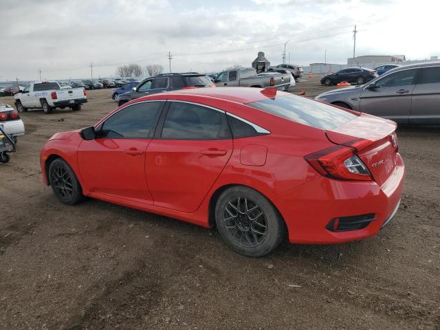 2HGFC2F80HH569689 - 2017 HONDA CIVIC EX RED photo 2