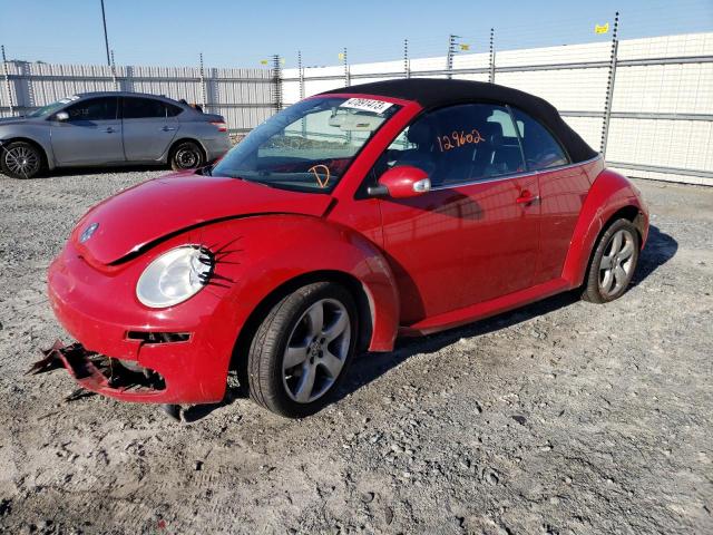 3VWSF31Y46M314346 - 2006 VOLKSWAGEN NEW BEETLE CONVERTIBLE OPTION PACKAGE 2 RED photo 1