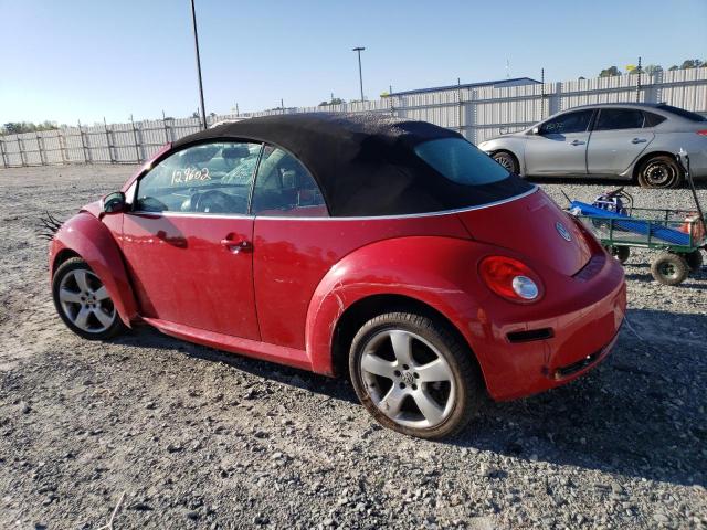 3VWSF31Y46M314346 - 2006 VOLKSWAGEN NEW BEETLE CONVERTIBLE OPTION PACKAGE 2 RED photo 2