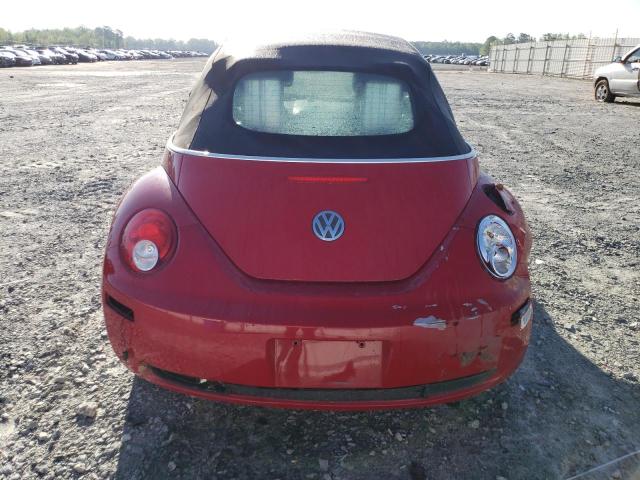 3VWSF31Y46M314346 - 2006 VOLKSWAGEN NEW BEETLE CONVERTIBLE OPTION PACKAGE 2 RED photo 6
