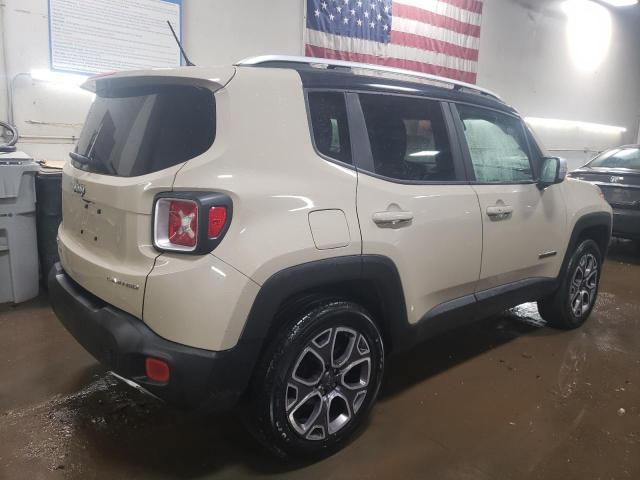 ZACCJBDT1GPD02430 - 2016 JEEP RENEGADE LIMITED BEIGE photo 3