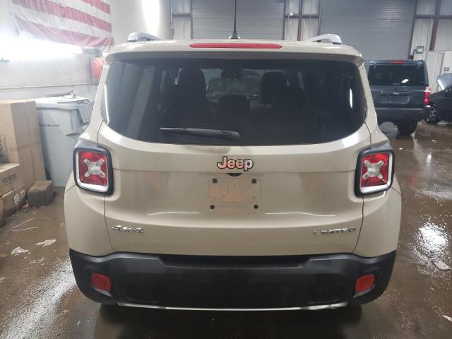 ZACCJBDT1GPD02430 - 2016 JEEP RENEGADE LIMITED BEIGE photo 6