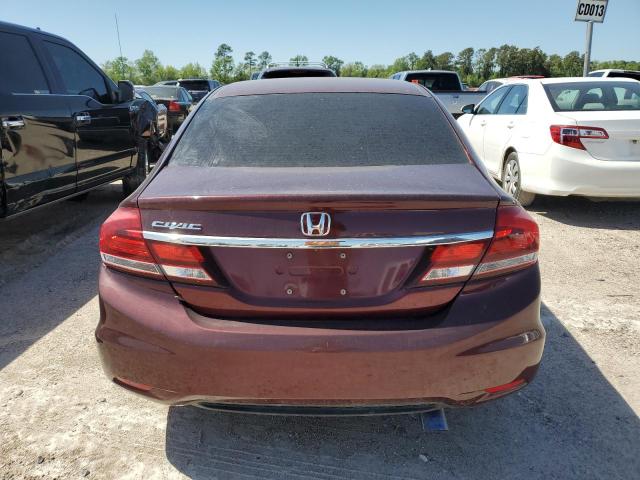 2HGFB2F87EH554251 - 2014 HONDA CIVIC EX BURGUNDY photo 6