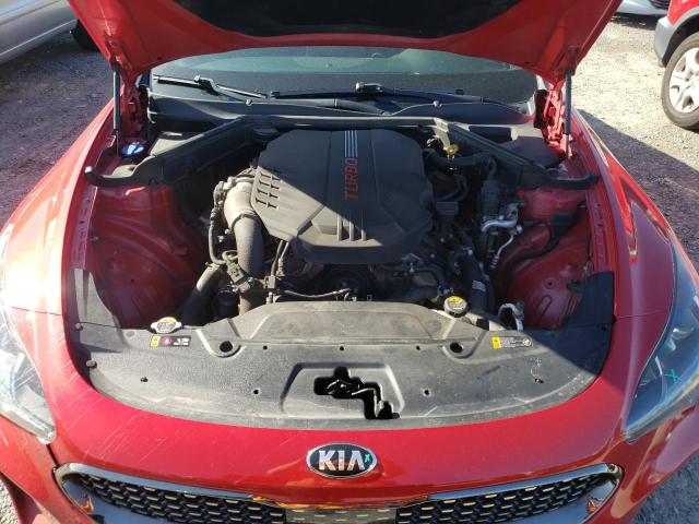 KNAE45LCXJ6022788 - 2018 KIA STINGER GT1 RED photo 11