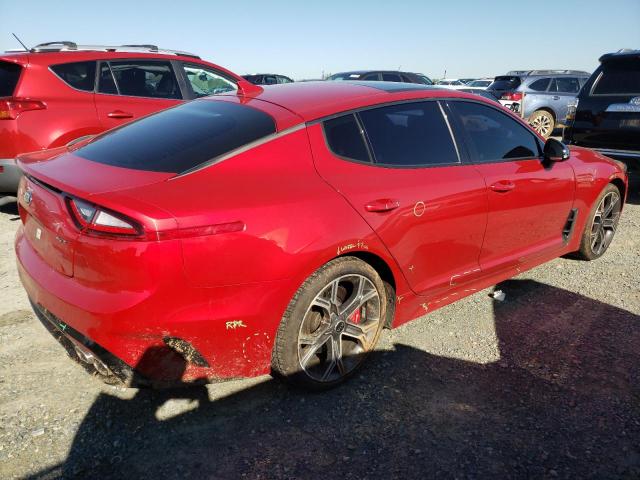 KNAE45LCXJ6022788 - 2018 KIA STINGER GT1 RED photo 3