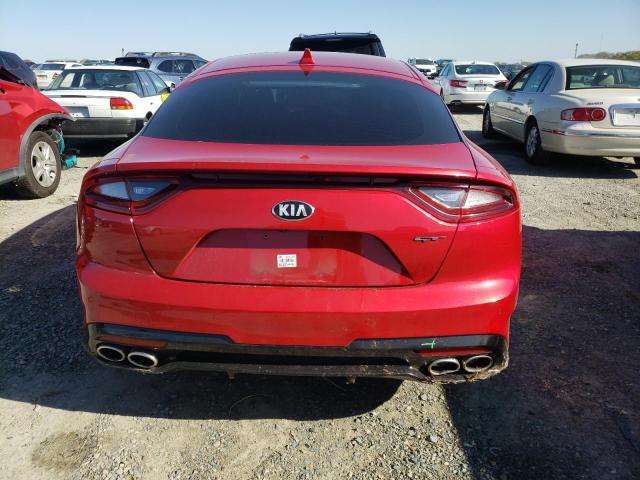 KNAE45LCXJ6022788 - 2018 KIA STINGER GT1 RED photo 6