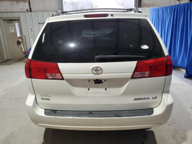 5TDZA23C04S144706 - 2004 TOYOTA SIENNA CE WHITE photo 6