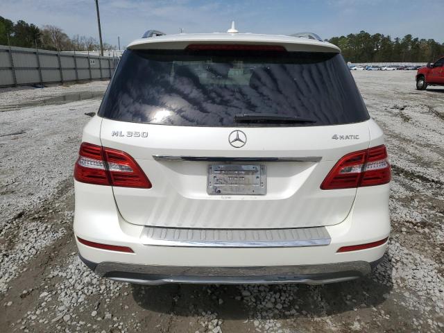4JGDA5HB0CA019045 - 2012 MERCEDES-BENZ ML 350 4MATIC WHITE photo 6