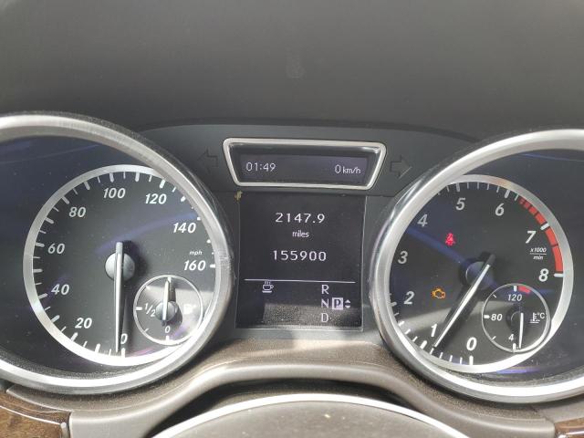 4JGDA5HB0CA019045 - 2012 MERCEDES-BENZ ML 350 4MATIC WHITE photo 9