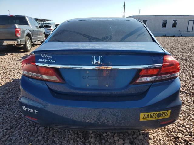 19XFB2F83EE207039 - 2014 HONDA CIVIC EX BLUE photo 6