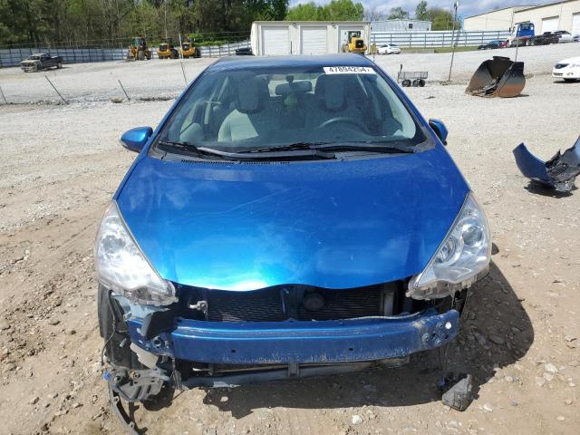 JTDKDTB30E1074459 - 2014 TOYOTA PRIUS C BLUE photo 5