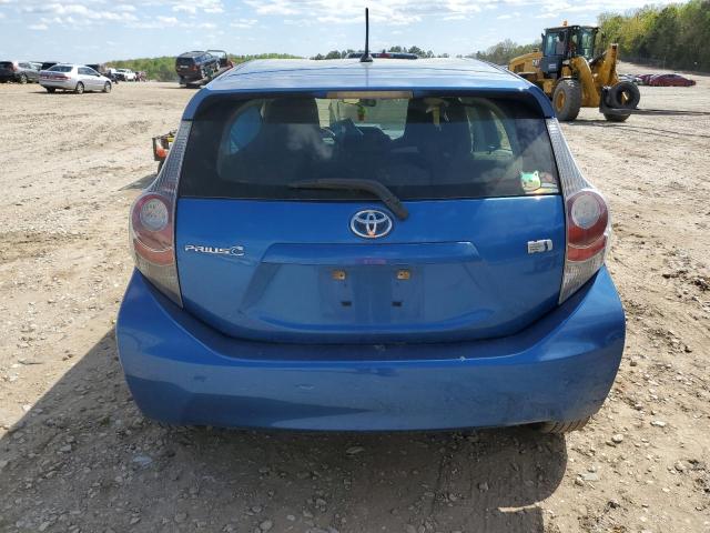 JTDKDTB30E1074459 - 2014 TOYOTA PRIUS C BLUE photo 6