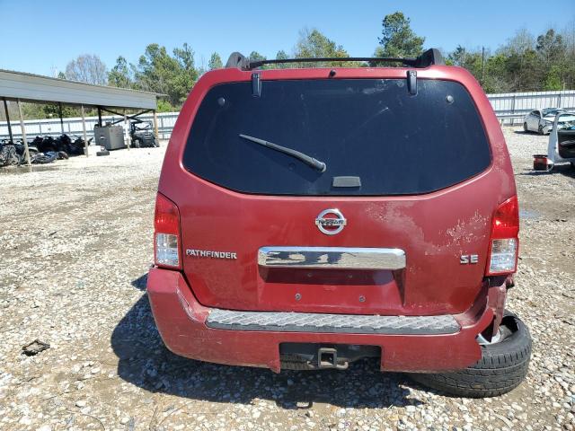 5N1AR18W66C654531 - 2006 NISSAN PATHFINDER LE 红色 照片 6