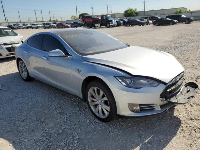 5YJSA1E47FF111839 - 2015 TESLA MODEL S ვერცხლისფერი ფოტო 4