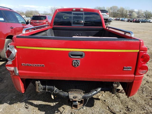 1D7HW22N45S225870 - 2005 DODGE DAKOTA ST RED photo 6