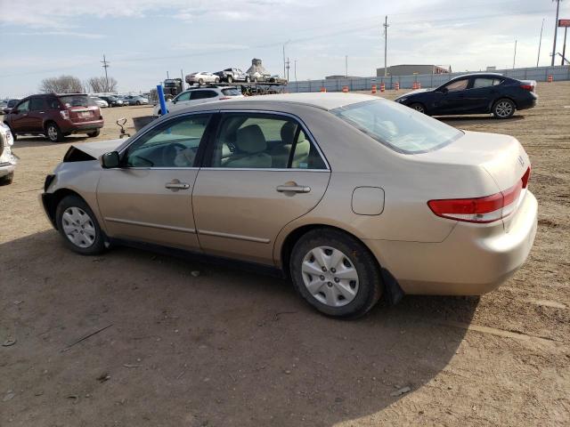 1HGCM56324A093590 - 2004 HONDA ACCORD LX TAN photo 2