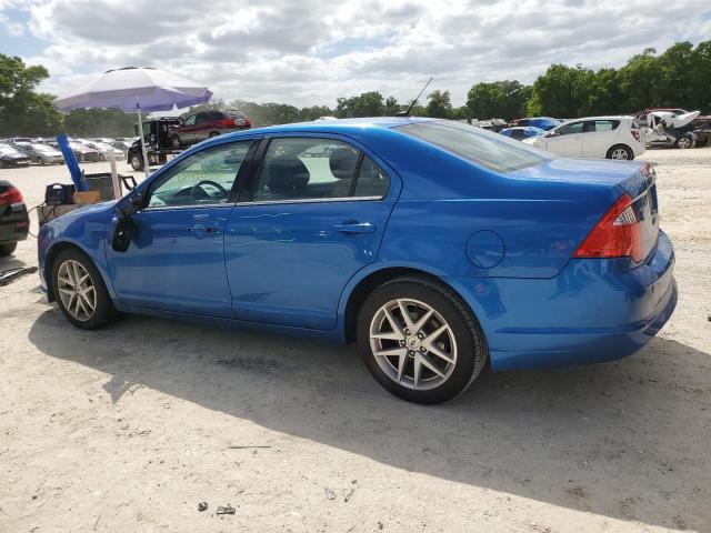 3FAHP0JA8CR428821 - 2012 FORD FUSION SEL BLUE photo 2