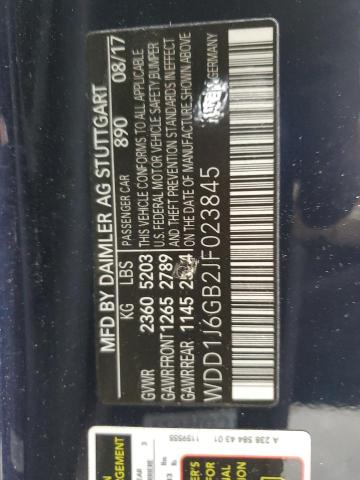 WDD1J6GB2JF023845 - 2018 MERCEDES-BENZ E 400 4MATIC BLUE photo 12