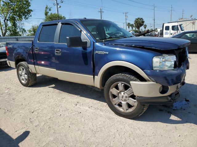 1FTPW14V87FA11862 - 2007 FORD F-150 SUPERCREW BLUE photo 4