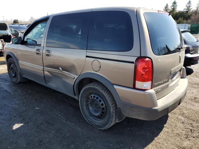 1GMDU03L76D236394 - 2006 PONTIAC MONTANA SV6 TAN photo 2