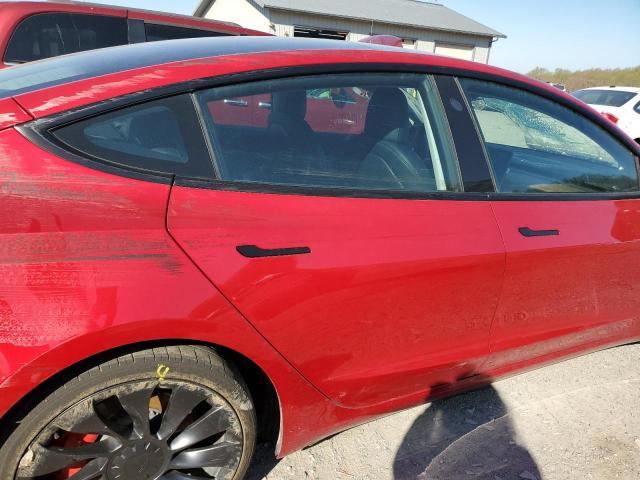 5YJ3E1EC2PF422077 - 2023 TESLA MODEL 3 RED photo 10