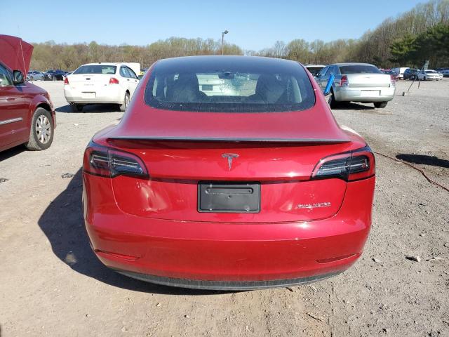 5YJ3E1EC2PF422077 - 2023 TESLA MODEL 3 RED photo 6