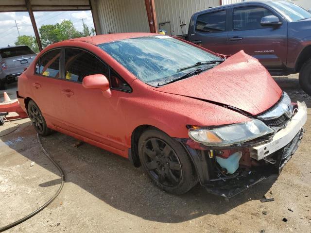 2HGFA1F53AH518215 - 2010 HONDA CIVIC LX RED photo 4