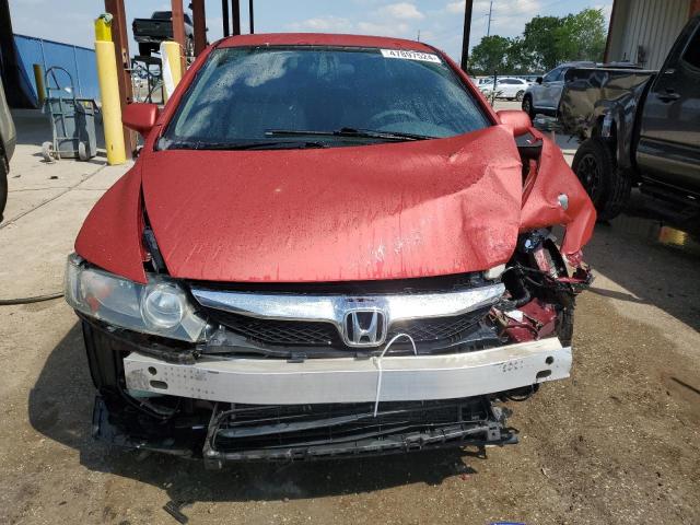 2HGFA1F53AH518215 - 2010 HONDA CIVIC LX RED photo 5