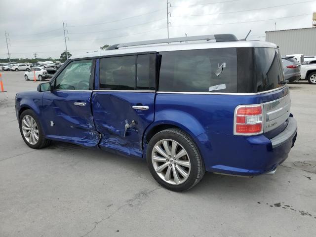 2FMGK5D86DBD32739 - 2013 FORD FLEX LIMITED BLUE photo 2