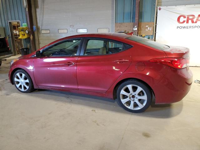 5NPDH4AE2DH280671 - 2013 HYUNDAI ELANTRA GLS RED photo 2